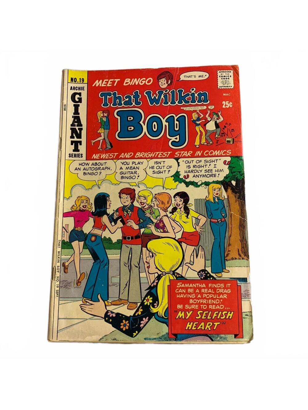 That Wilkin Boy #19 Meet Bingo Archie Giant Series Comic Book Silver Age
